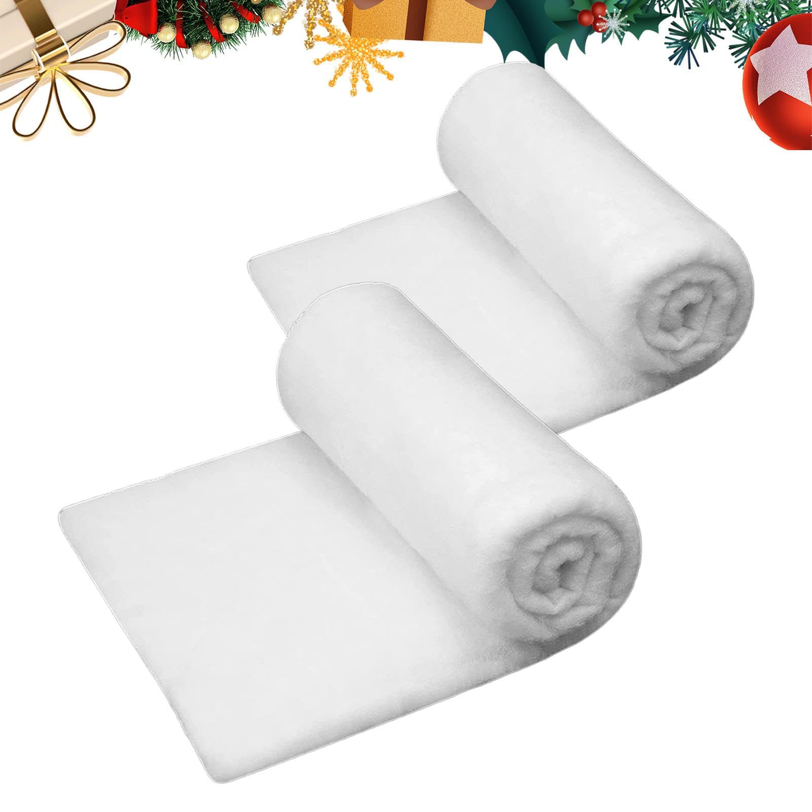 Manta de nieve artificial lavable de 2,9 x 8,2 m para cubrir cables y proteger suelos en fiestas