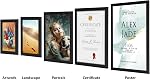 HORLIMER 8x10 Picture Frame Set of 15, Black Picture Frames Display 8 by 10 Photo for Wall or Tabletop