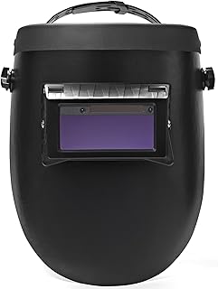 ICONIC WELD Auto Darkening Welding Helmet - Lightweight, Shade #4/9-13, with Bag (Black) Price In India