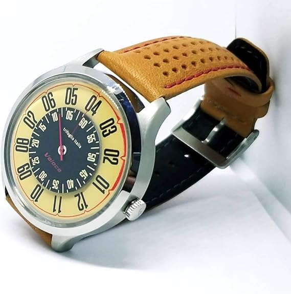 Veloce Analogue Automatic Watch Steel Leather