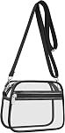 Sac transparent pour événements sportifs, sacs à main de fan avec bandoulière ajustable pour concerts, festivals, jours de match