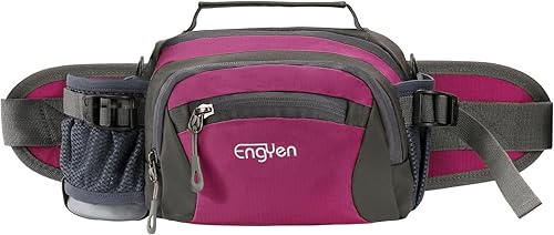 Miniatura 7 de Riñonera para mujeres y hombres, para correr con soporte para botella de agua para teléfono, cinturón ajustable, para viajes, entrenamiento,