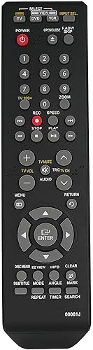 Miniatura 2 de Mando a distancia de repuesto compatible con Samsung DVDV9700 DVD-VR325 DVD-V3500 DVD-V3600 DVD-V3650 DVD VCR Combo Player Recorder