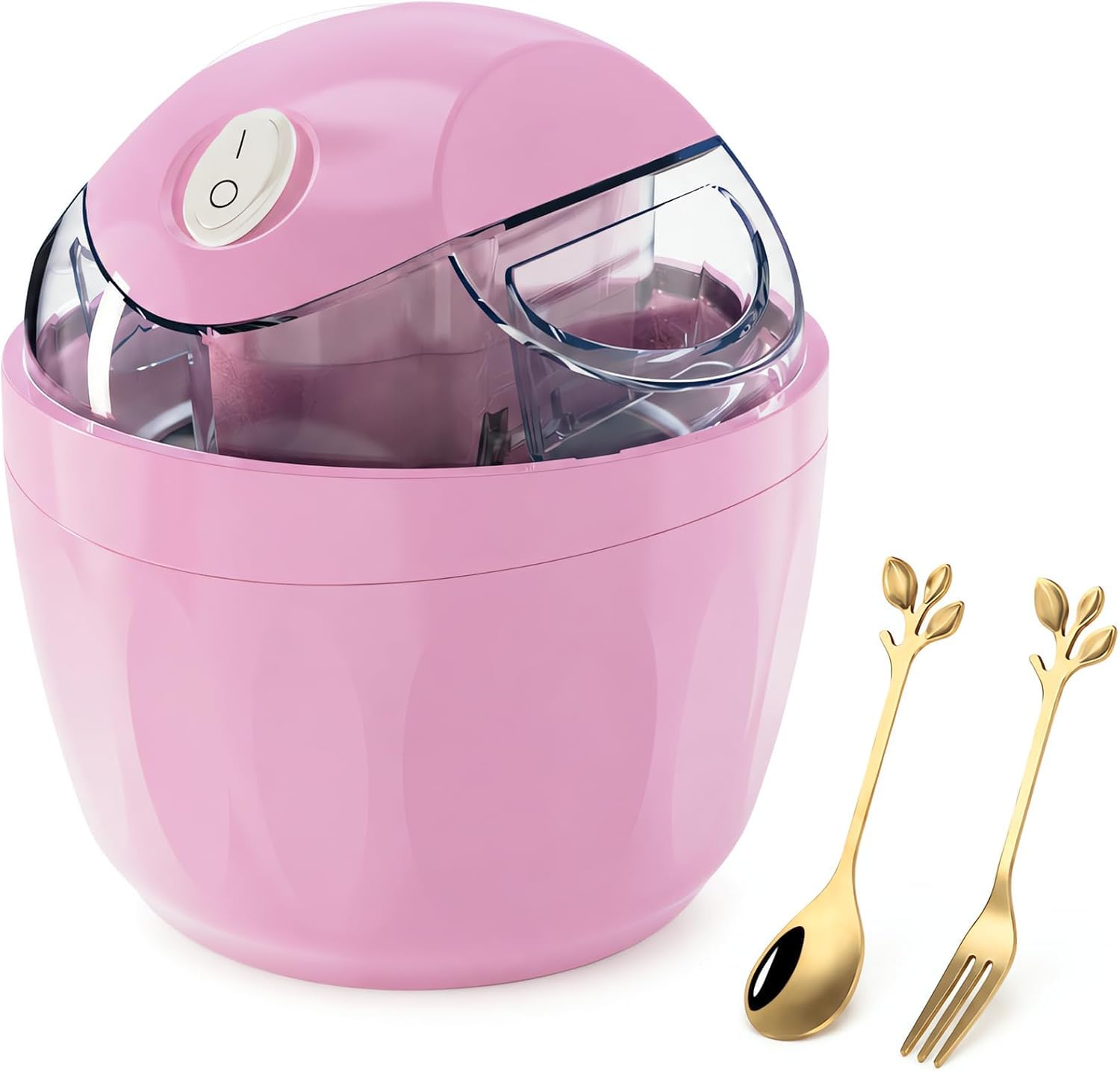 Small Home Mini Automatic Ice Cream Maker with Built-In Freezing Core — image 1