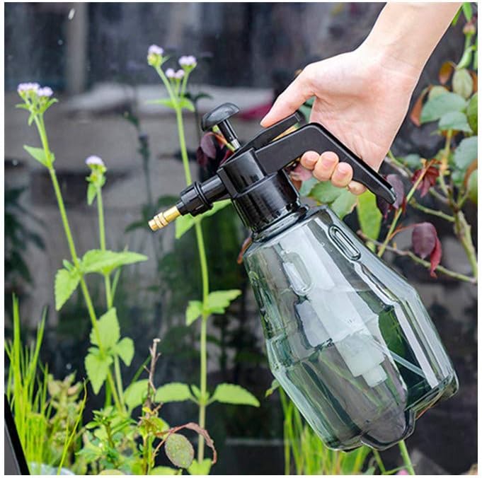 Vintage Style Spray Bottle Water Mister & Spray Bottle for Plants & Gardens Adjustable Pressure Nozzle Hand-held Pump Pressure Garden Sprayer 1.5 Liter (Gray)
