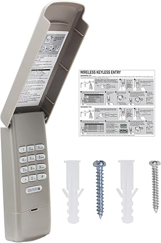 Teclado universal para abridor de puerta de garaje, repuesto para Chamberlain Liftmaster Genie Lineal Multi-Code Sears Craftsman Overhead Door