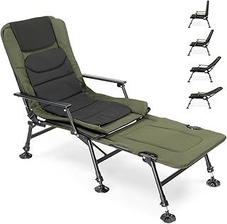 Bonnlo Professional Foldable Fishing Chair, Outdoor Heavy Du
