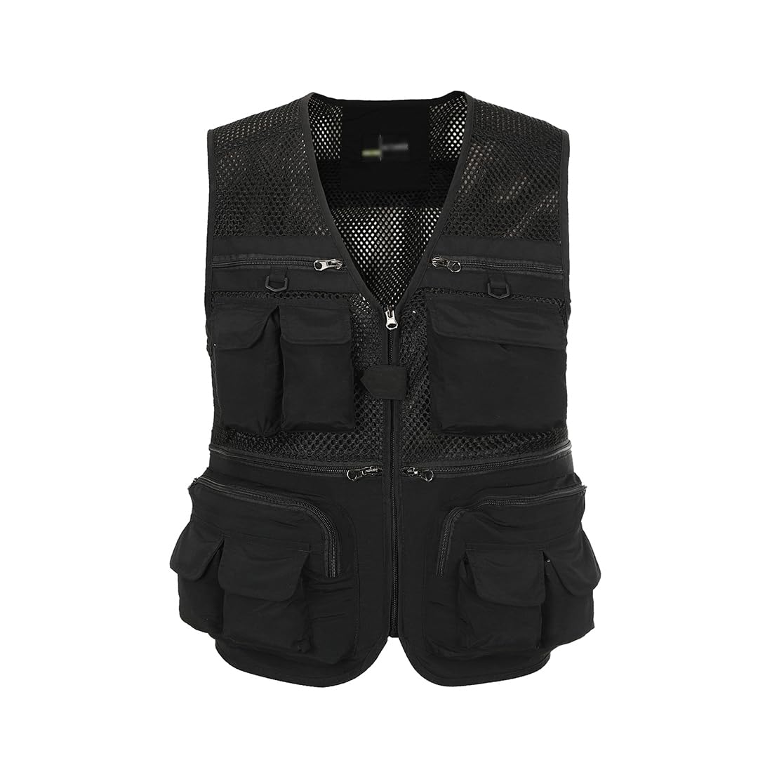 Gilet da pesca all'aperto Gilet da lavoro Hbufnha Unisex Caccia Viaggi Fotografia Safari Vest Con Multi Tasche, 1#nero, XX-Large