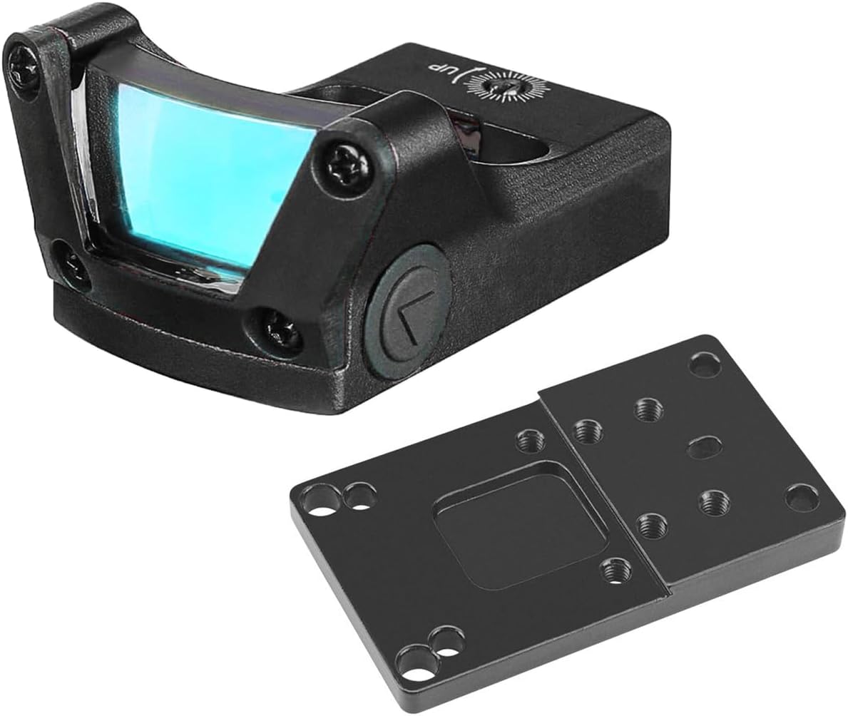 3 MOA Reflex Sight with Adapter Base Mount，Tactical Red Dot Holographic Sight，Top Open-Emitter Rapid Fire Topless Scope，for Taurus PT111 G2 G2c G2s G3