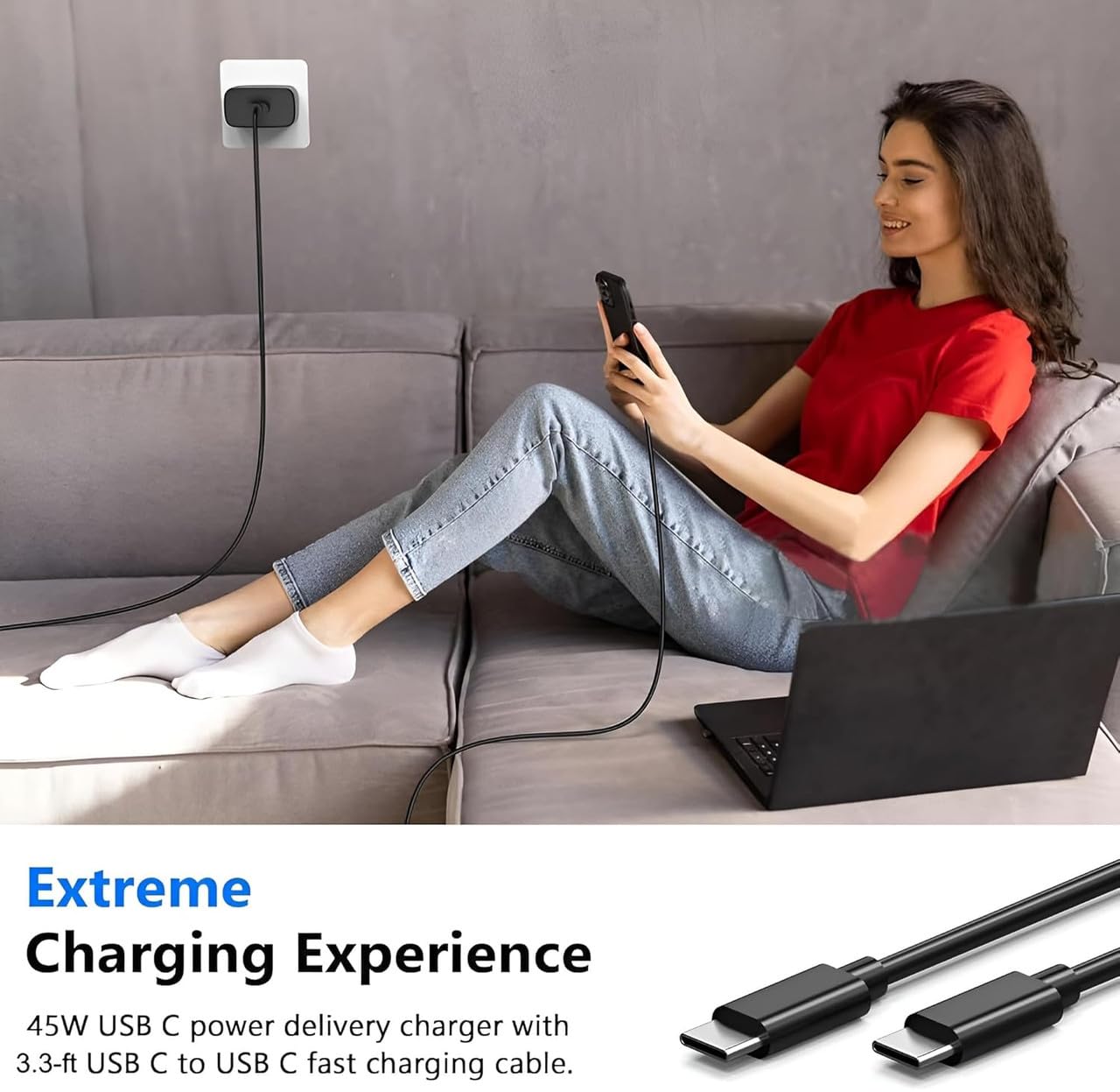 45W Charger for Xiaomii Redmi K50 Gaming Edition, OPP-O Find X5 / X 5, One-Plus Nord 3, Sam-Sung Galaxy A53 / A 53, Sam-Sung Galaxy A73 / A 73 with Type-C USB Cable (SAMF51) 45W Charger for Xiaomii Redmi K50 Gaming Edition, OPP-O Find X5 / X 5, One-Plus Nord 3, Sam-Sung Galaxy A53 / A 53, Sam-Sung Galaxy A73 / A 73 with Type-C USB Cable (SAMF51)