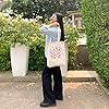 Ecoright Sacs Fourre Tout En Toile Pour Femme, Sac Fourre Tout Réutilisable Cabas Fermeture Eclair, Idéal Pour L'épicerie #1