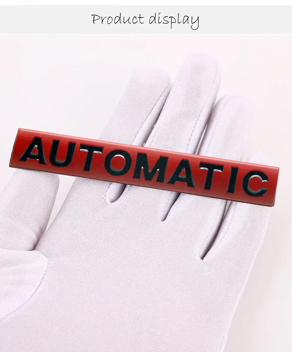 Sakuun Automatic 3D Metal Chrome Sticker Emblem Badge-Stylish Logo for Cars, Bikes & More- Size 10.3x1.6cm- Premium Vehicle Accessories Midnight Red - Image 7 thumbnail