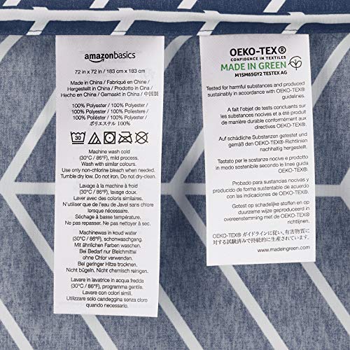 Amazon Basics - Tenda da doccia con stampa a lisca...