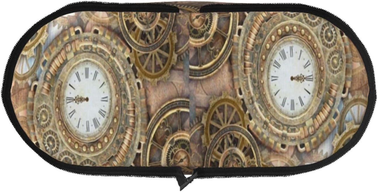 Steampunk Clocks and Gears Portable Pet Purse Carrier Sling, Hands-Free Travel Dog and Cat Carrier for Small Dogs and Cats