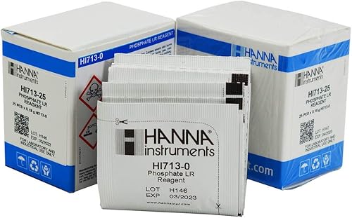 Dos Paquete hanna instruments Hi 71325reactivos fosfato para Hi 713Checker HC total de 50Pruebas
