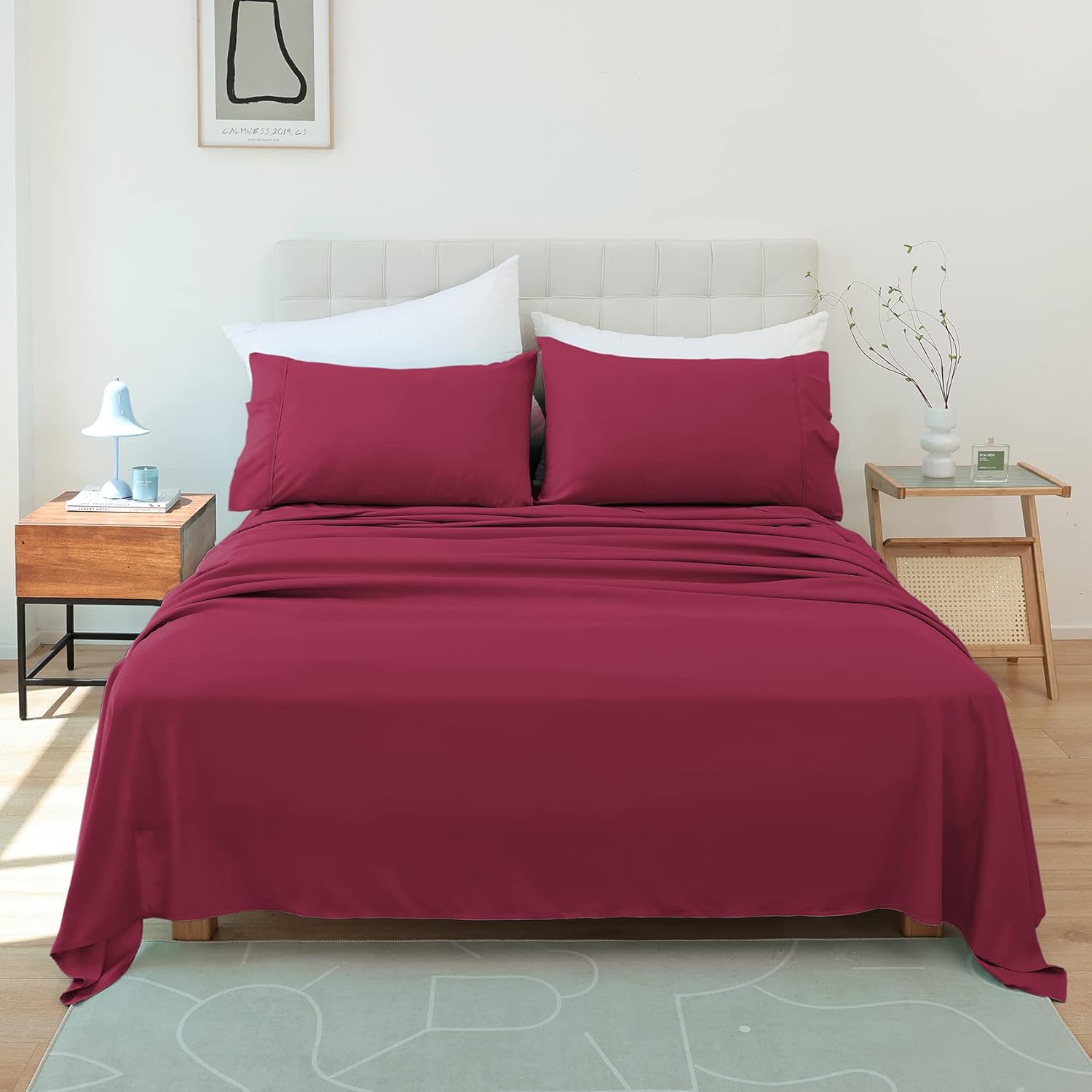 Whitney Home Textile Silky Soft Full Bed Sheet Set