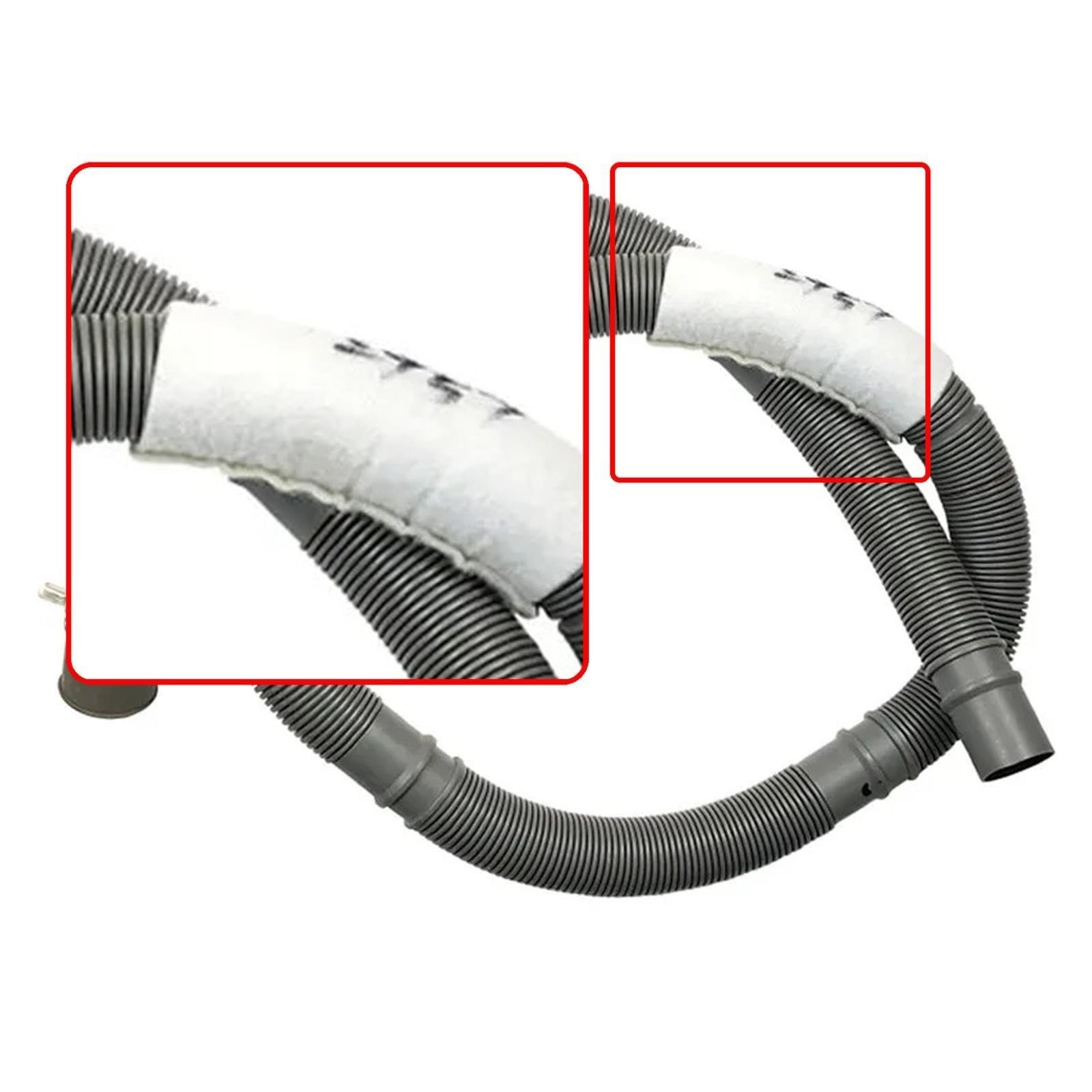 Tubo scarico per lavatrice ricambio, Compatibile con Midea MG90-14133WDXG