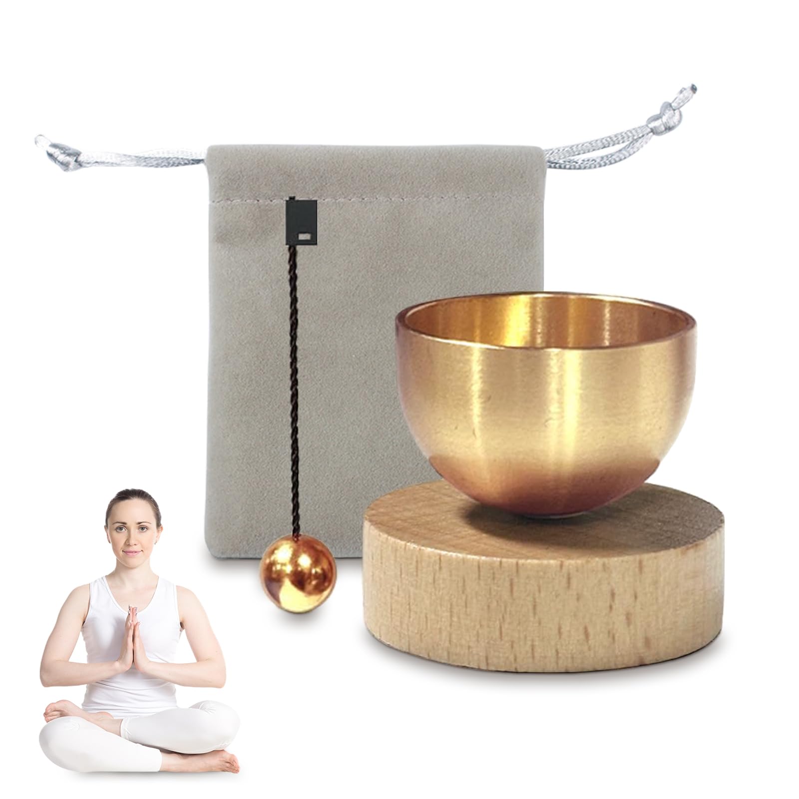 Bol Tibetain - Tibetan Singing Bowl Set - Bol Chantant - Il Peut Soulager Le Stress, Promouvoir Le Sommeil Et Purifier L'Esprit,C'Est un Cadeau Unique pour Les Parents,Les Amis Ou Les CollèGues