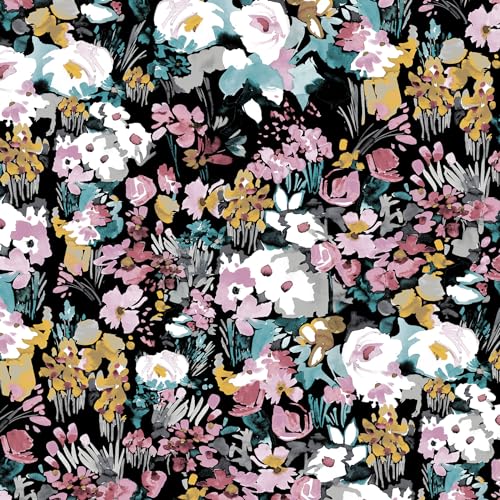 Vera Bradley Women's Fleece Plush Throw Blanket, Artist's Garden, One Size
