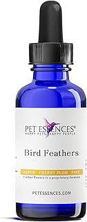 Pet Essences Bird Feathers Formula for Parrots, Cockatiels, Finches, Love Birds and Others.