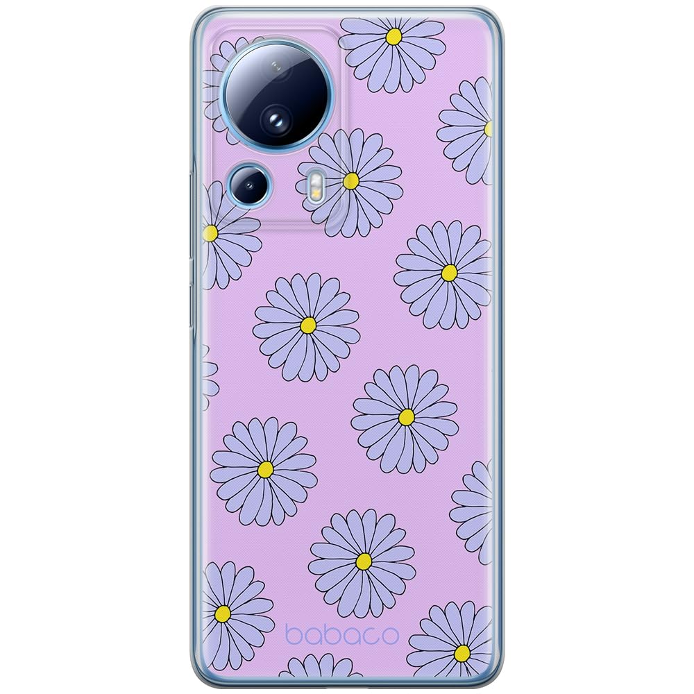 Babaco ERT GROUP mobile phone case for Xiaomi 13 LITE/CIVI 2 original and officially Licensed pattern Flowers 021 optimally adapted to the shape of the mobile phone, case made of TPU