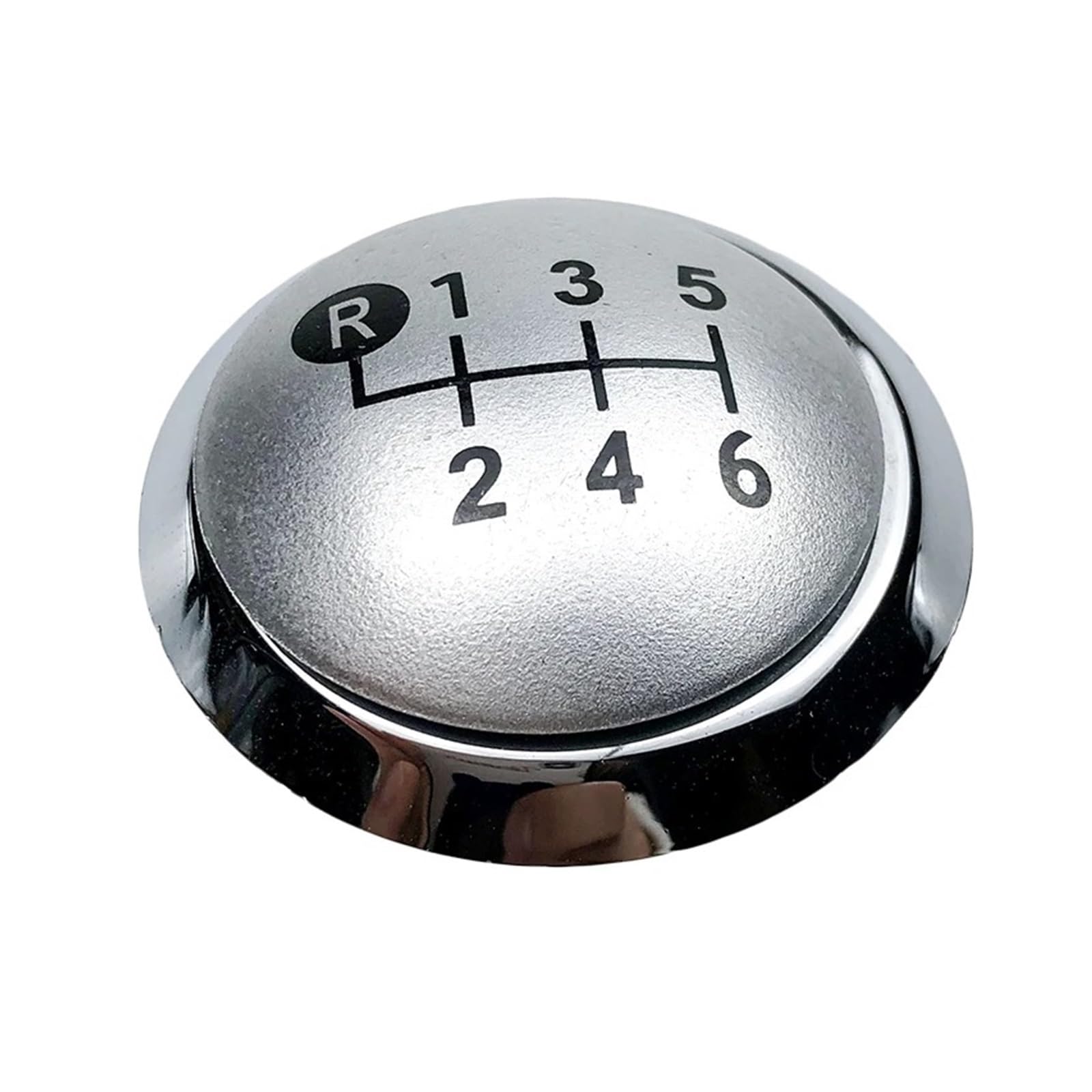 WBDMSZJQRT Shift Lever Knob for Toyota for Corolla 1.8MT 2007-2013 Car 5 6 Speed Gear Shift Knob Cap Cover(6 Speed Silver)