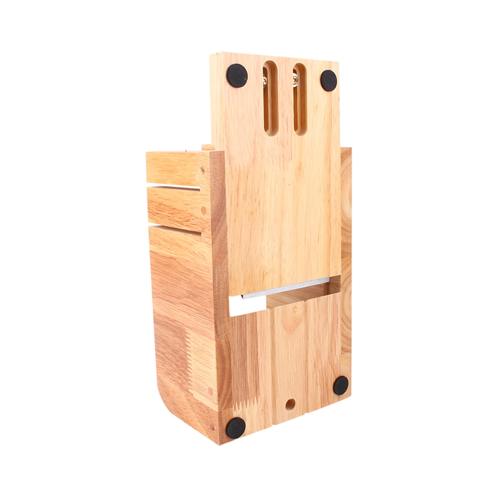 Juego de cortador de jabón de madera profesional con deflector ajustable, cuchillas de acero inoxidable, kit de fabricación de jabón hecho a mano para artesanos y artesanos