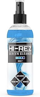 Hi-Rez - Screen Cleaner Spray 100ml - Streak-Free Cleaning for Monitors, Laptops, TVs, Phones & Tablets - Anti-Static Formula - UK Made