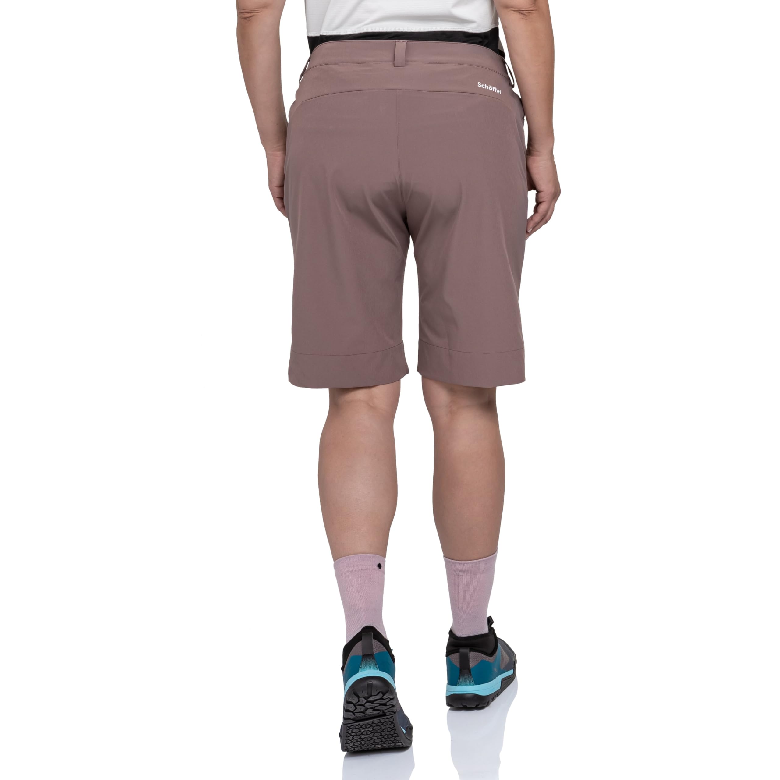 Schöffel Damen Shorts Style Keitele WMS, leichte Bike Shorts mit radspezifischer Passform und 4-Wege-Stretch, Fahrradhose aus recyceltem Material