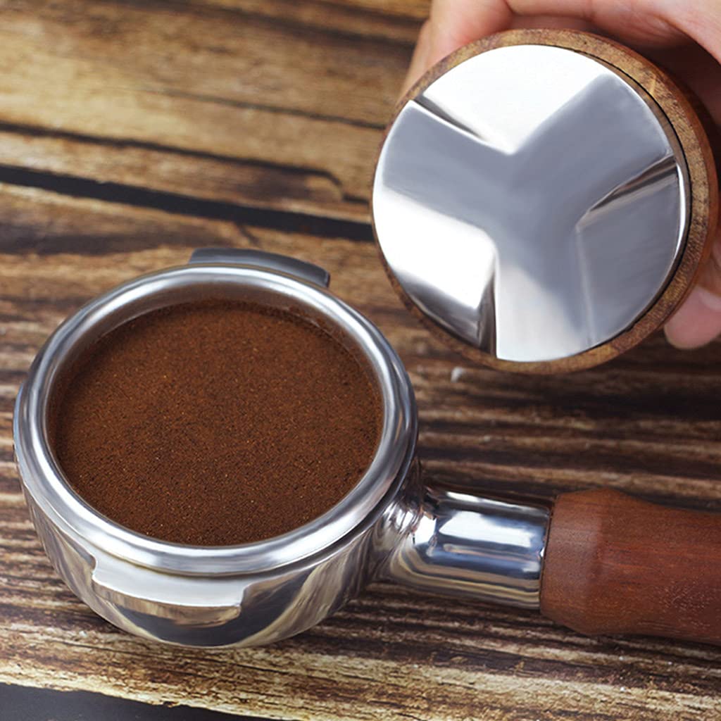 Stal nierdzewna i drewno profesjonalne ubijaki do kawy espresso