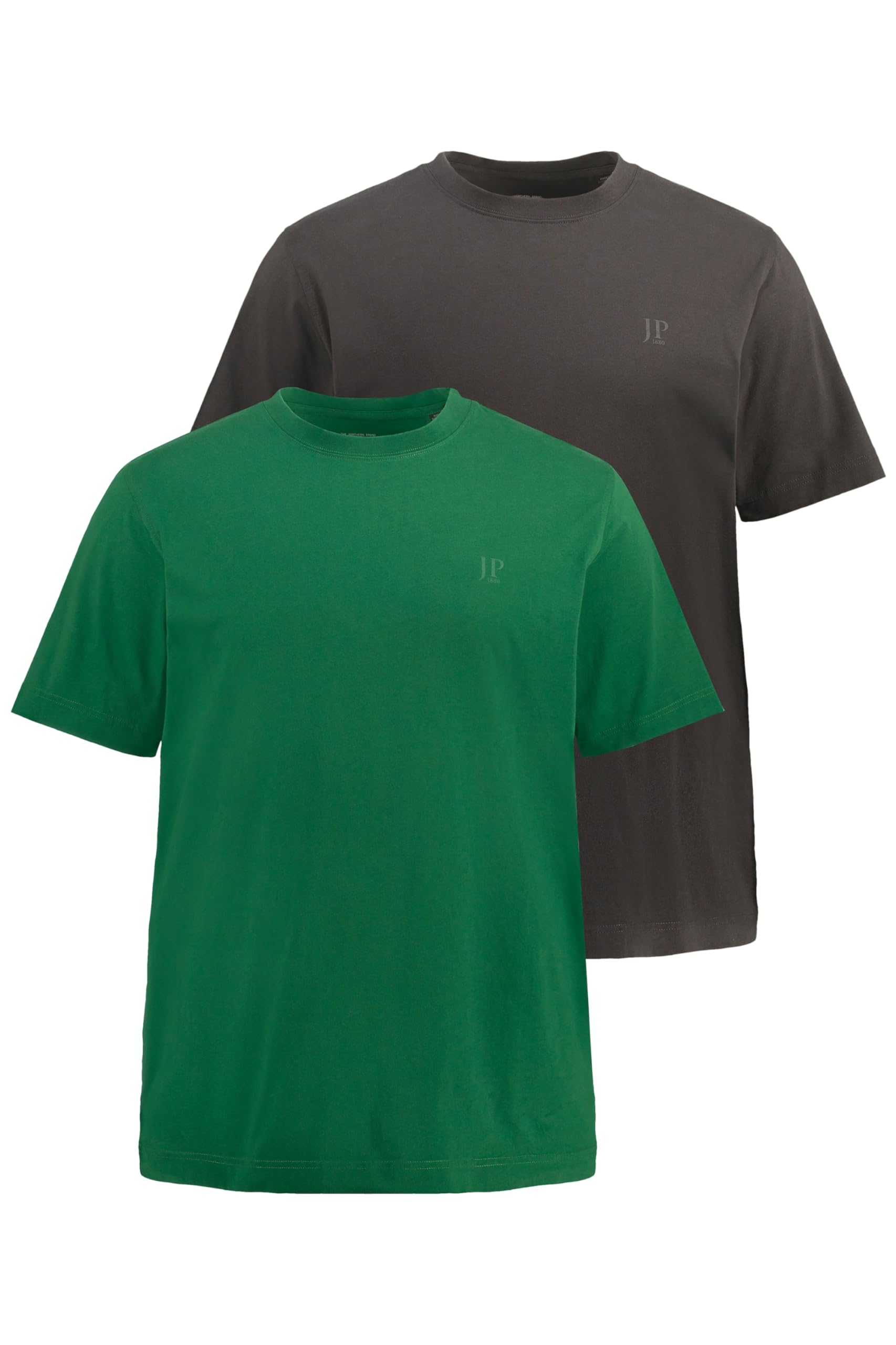 JP 1880 Men's T-Shirts, 2er-Pack T-Shirts Emerald Green 3XL