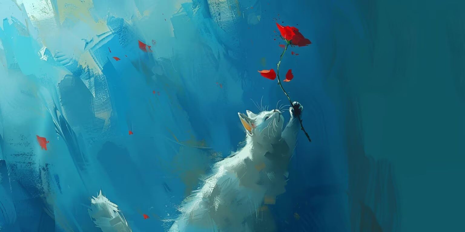 Diamond Painting Fleurs de chat blanc 5D Broderie Diamant XL 90x180 cm - 8
