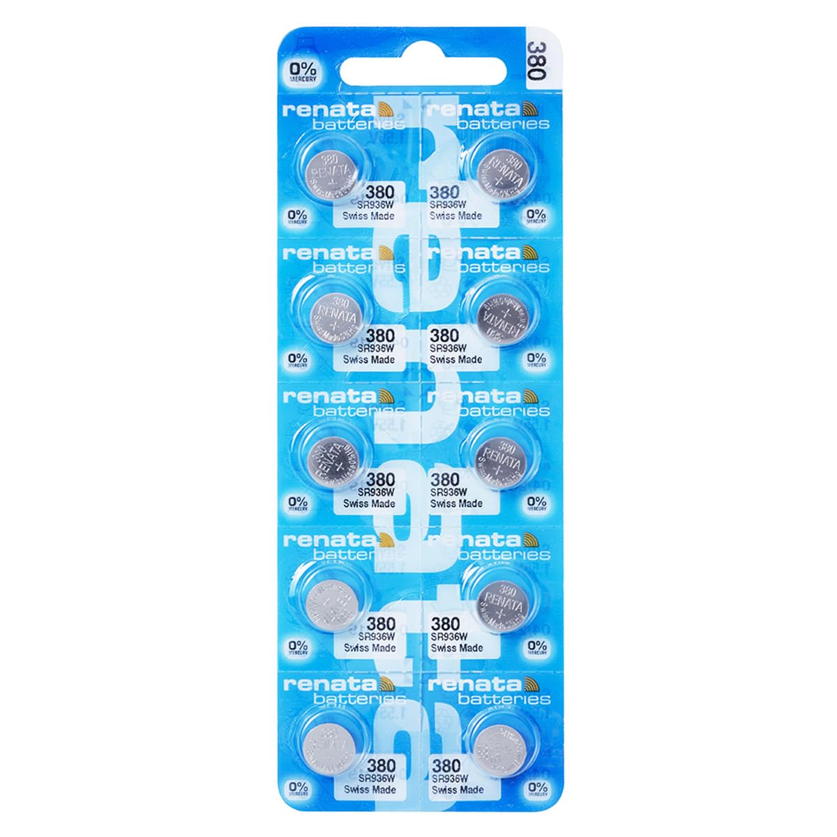 Renata Knopfzelle 380 – Silberoxid-Batterie, 1,55 V, 82 MAh, 2er Pack Im Blister
