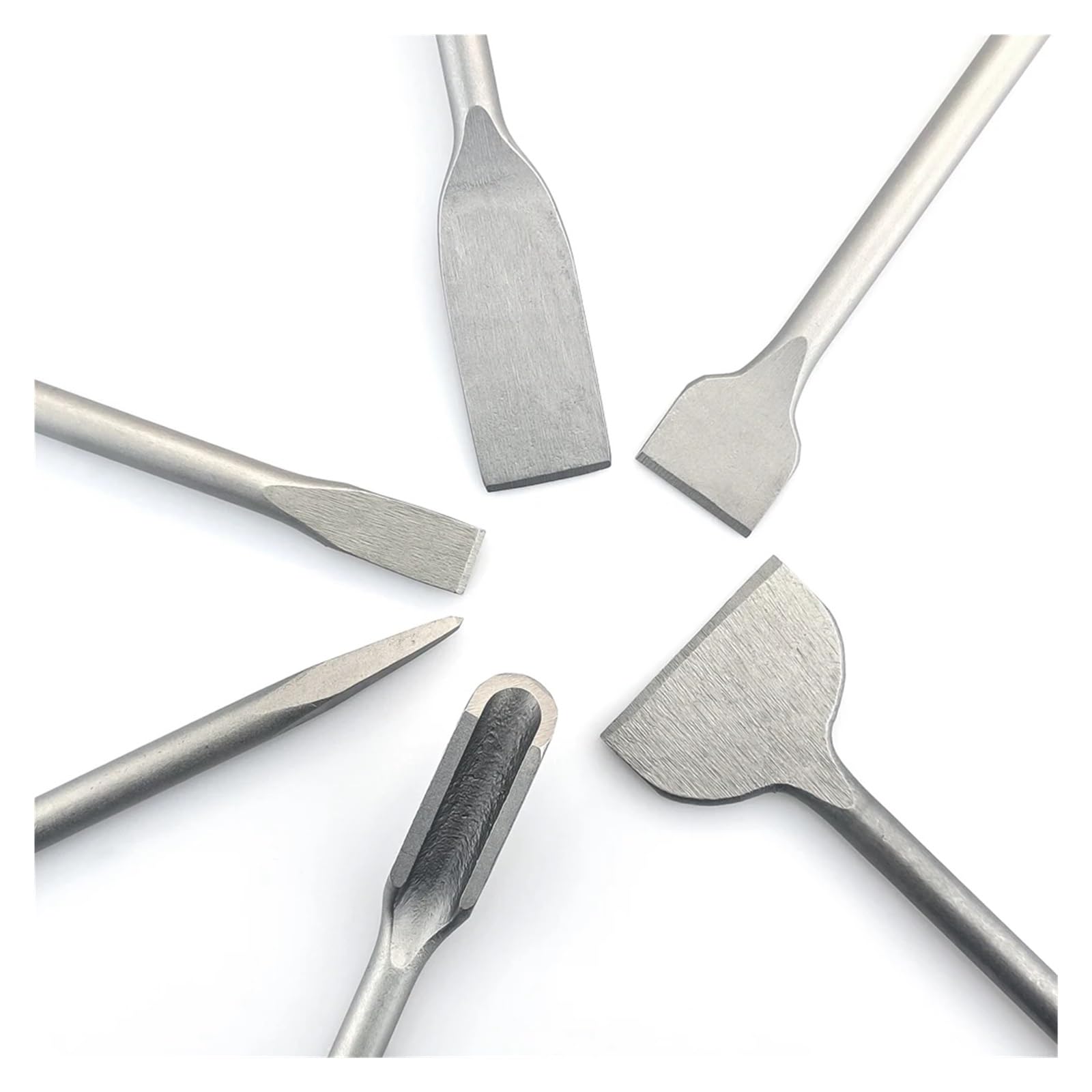 Set di scalpelli da 250 mm SDS Plus Gambo Martello elettrico Punta da trapano Punta con scanalatura piatta Strumenti for muratura for calcestruzzo Muro di mattoni Roccia(4PCS Chisels)