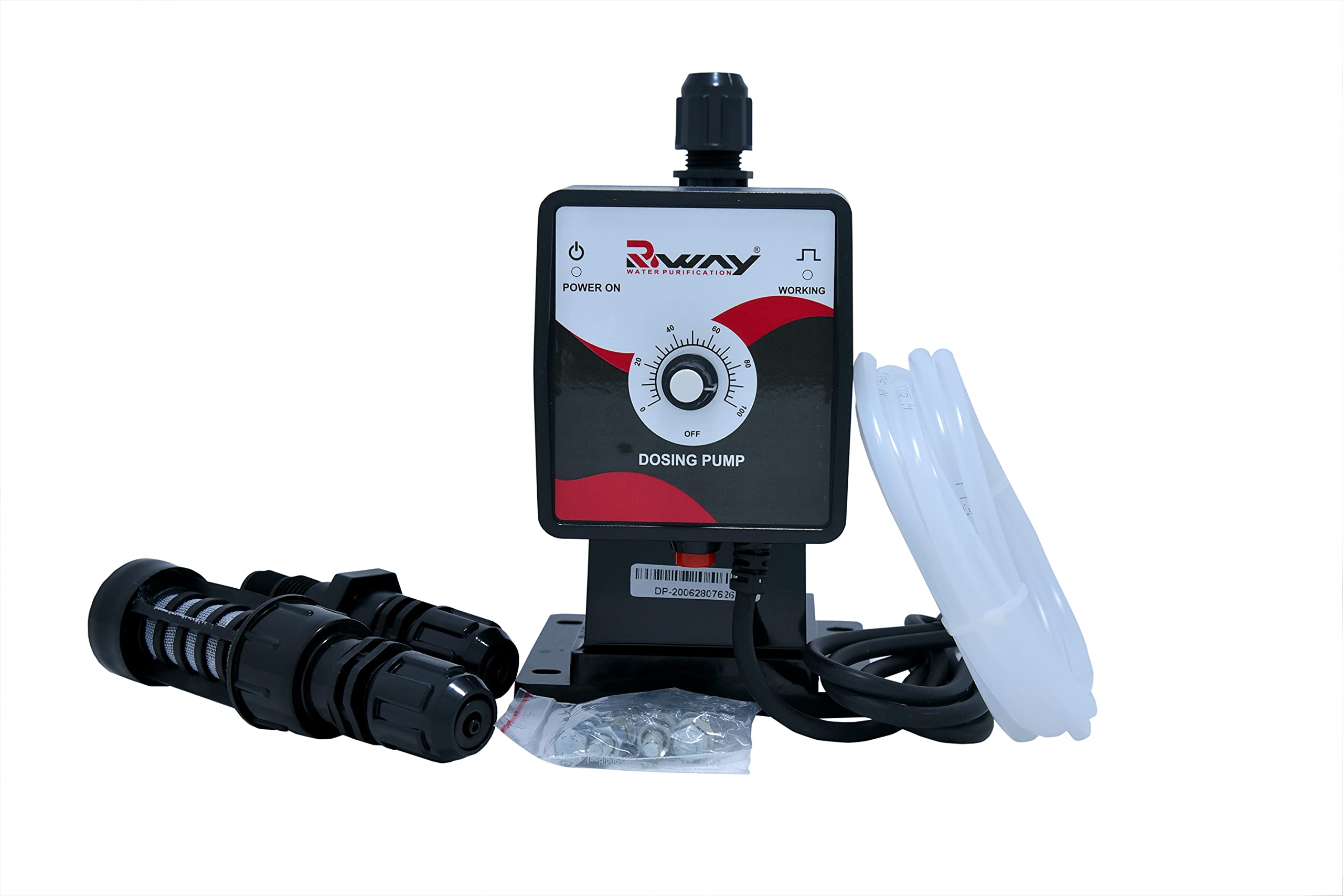 BIOWAY Ro Antiscallen Chamical Dosing Pump Suction & Dicharge NRV Accessories Set with Pipe/Tube/Hose (Antiscallen Chlorine Dosing Pump)