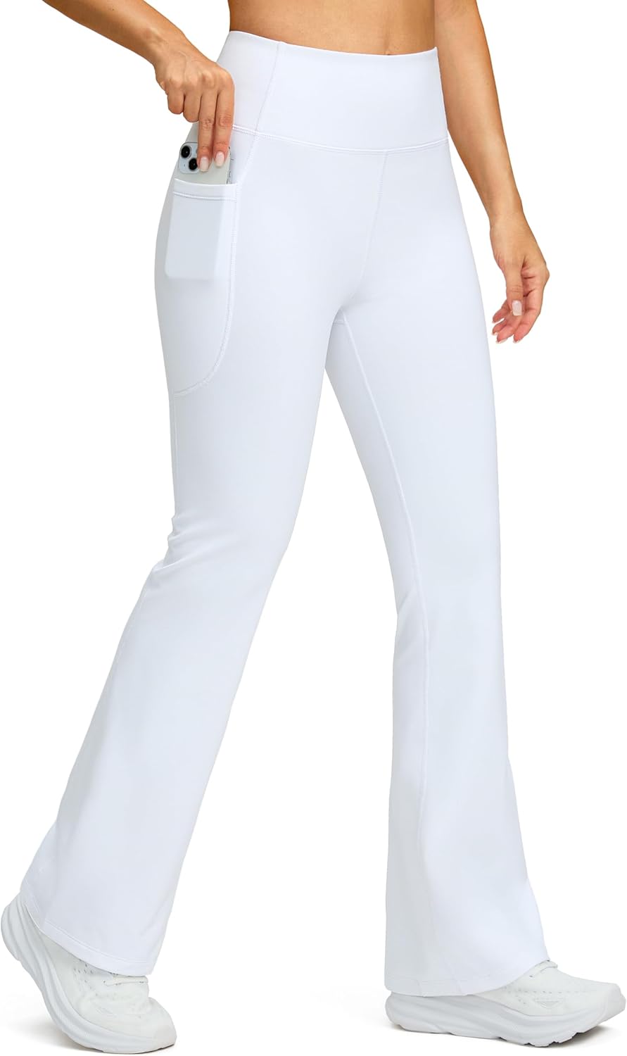 G Gradual Women's Fleece Lined Pants High Waist Winter Thermal Warm Flare Leggings Hiking Yoga Pants Women with Pockets