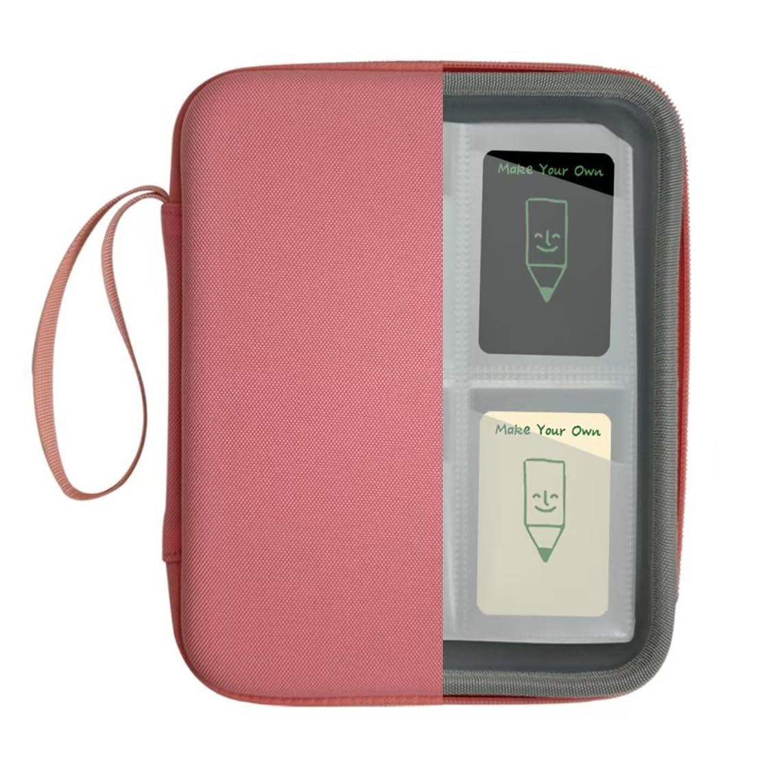 Card Case Holder for Yoto Cards Album Pouch Storage Organizer 120 Pockets, Large Capacity Portable Folder with 2 Zipper and Carry Strap, Yoto Card