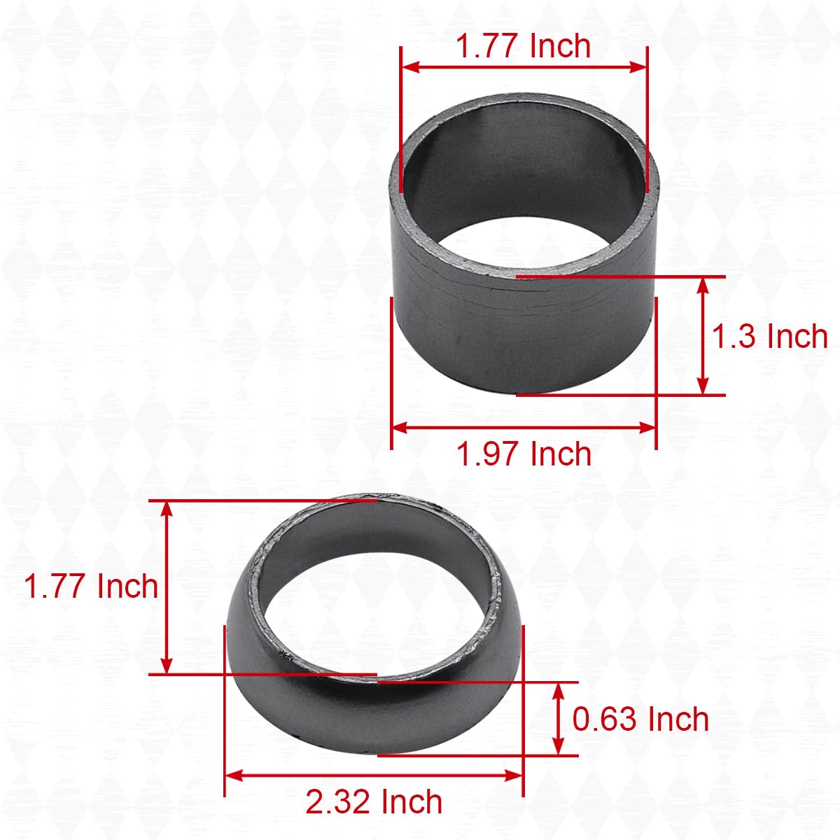 RZR800 Exhaust Muffler Gasket Kit fits for Polaris 3610047 7041687 7041789 7041804 5811511 5257254 5250091 Ranger RZR 800 EFI LTD Walker Evans POWERSTEERING 2009-2014