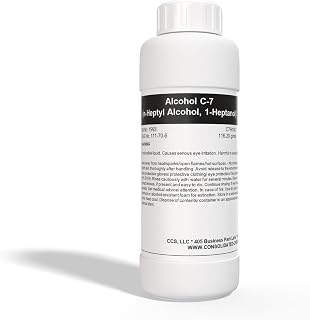 1-Heptanol (n-Heptyl Alcohol, Alcohol C-7) High Purity 99.6% 100mL (3.3 Fl Oz)