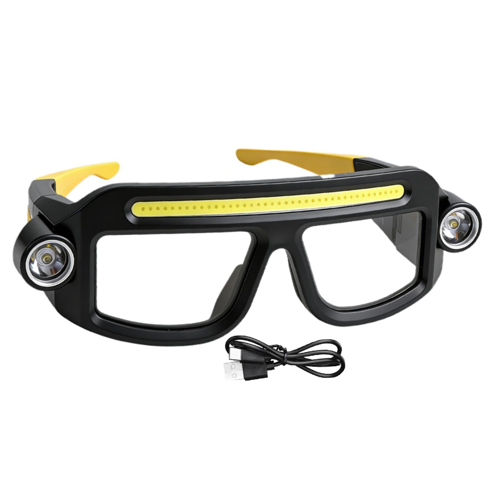 Gafas de trabajo con linterna LED frontal para iluminar zonas oscuras 8