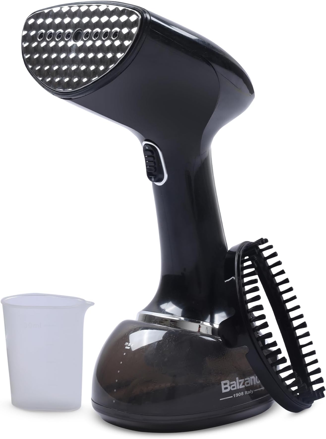 Garment Steamer 1700W for Clothes | Portable Handheld Steamer Iron | 360ml Tank, 30s Heat-Up, 28g Continuous Steam | Horizontal/Vertical Use | Easy Refill, Fabric Brush (Black)