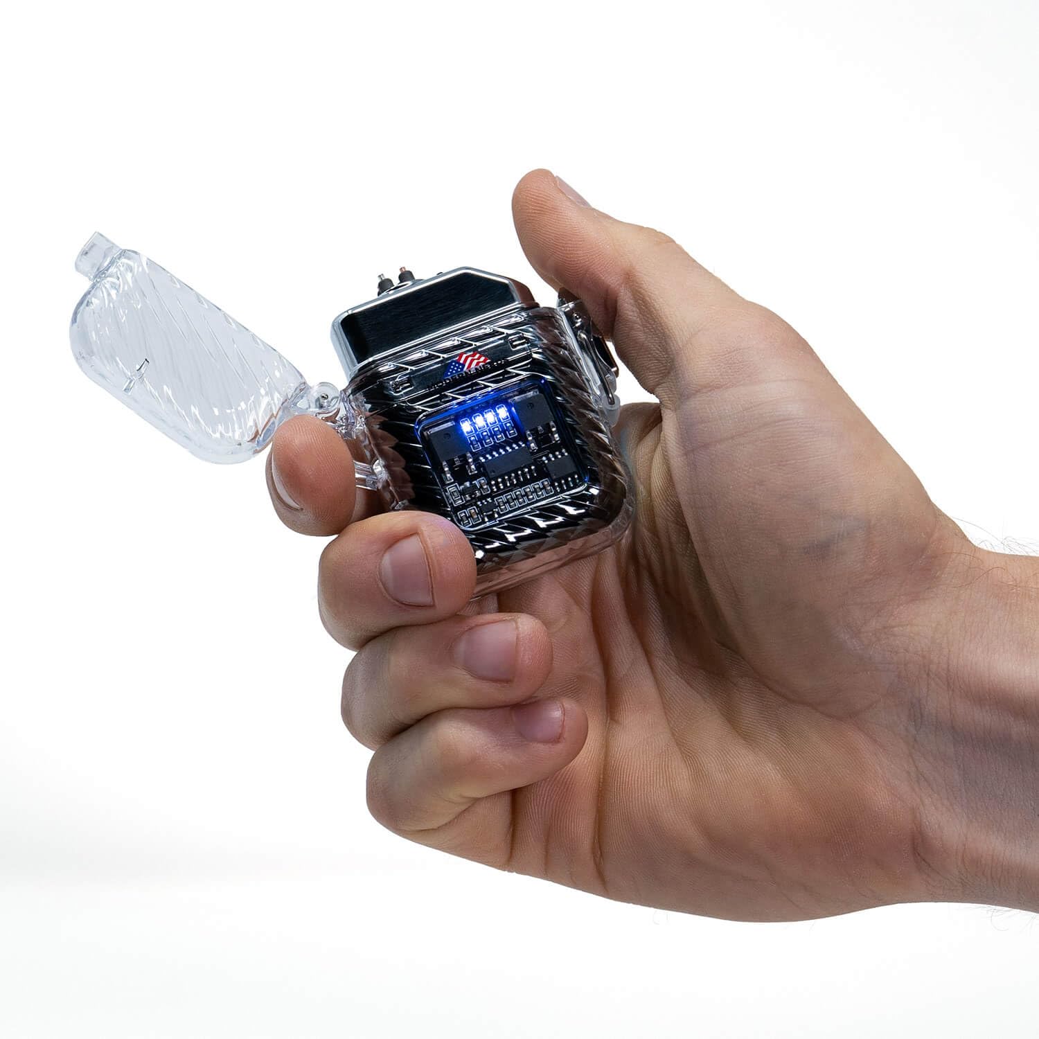 MODERN NEEDS - Electric Lighter | Sturdy and Compact | USB Rechargeable | Easy to Use | Arc | Suitable for Camping and Hiking | Plasma Lighter with Torch | Durable & Windproof