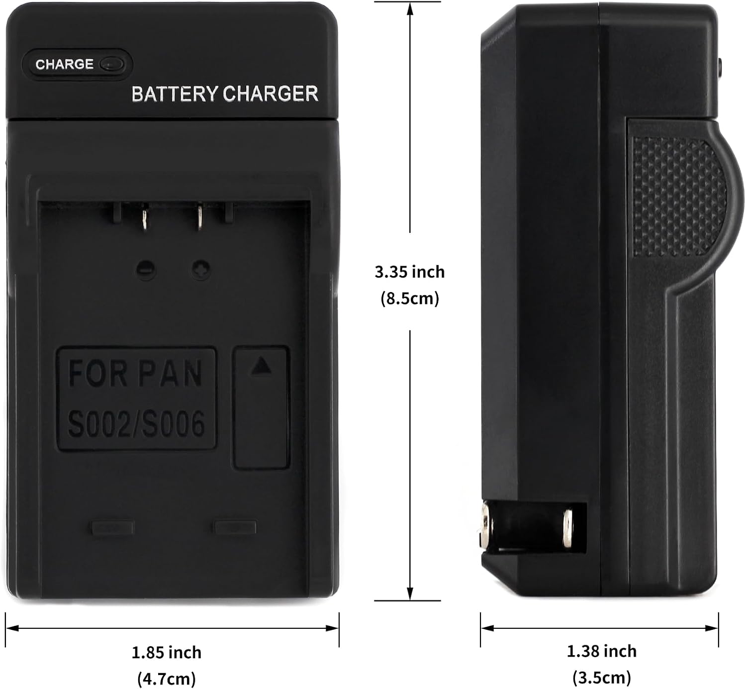 Norifon CGA-S002 Wall Charger for Panasonic Lumix DMC-FZ1, DMC-FZ10, DMC-FZ15, DMC-FZ18, DMC-FZ20, DMC-FZ28, DMC-FZ3, DMC-FZ30, DMC-FZ35, DMC-FZ38, DMC-FZ4, DMC-FZ5 and More with Foldable Plug