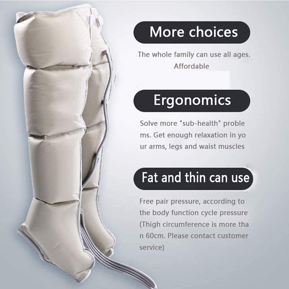 Beinmassagegerät mit Luftkompression für Füße und Waden, Kreislaufmassage, Pressotherapie, Stiefel, Fußmassagegerät, Knöchel, Waden, Beine, Taille, Arme, Massagegerät