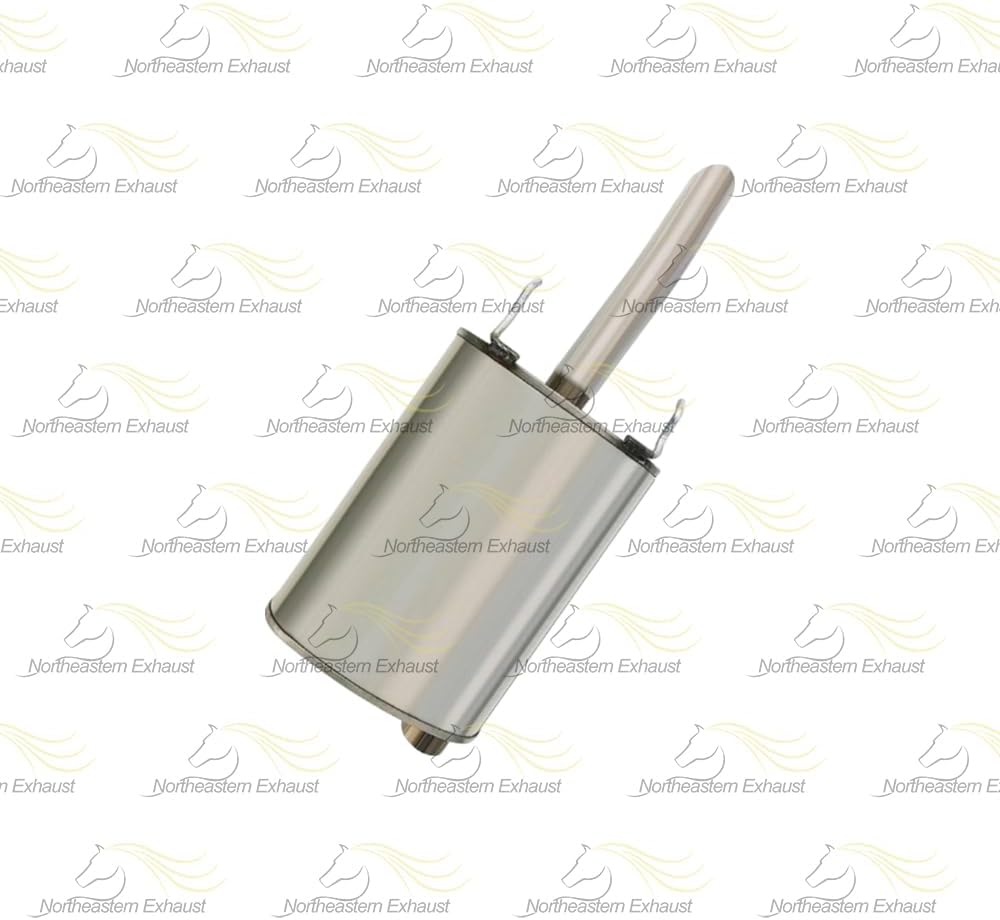 Exhaust Resonator, Intermediate Pipe and Muffler Compatible for 2000-2002 Chevy Impala 3.4L | Stainless Steel | Northeastern Exhaust | Free Gasket and Clamps Included | Direct Fit