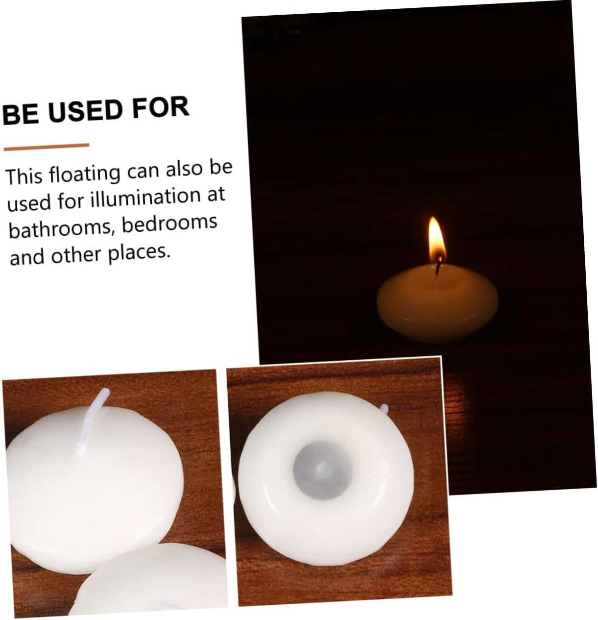 Healifty 100pcs Elegant Floating Candles Unscented Paraffin Candles for Weddings Parties Home Decor and Romantic Settings Light Weight Creates Stunning Water Displays