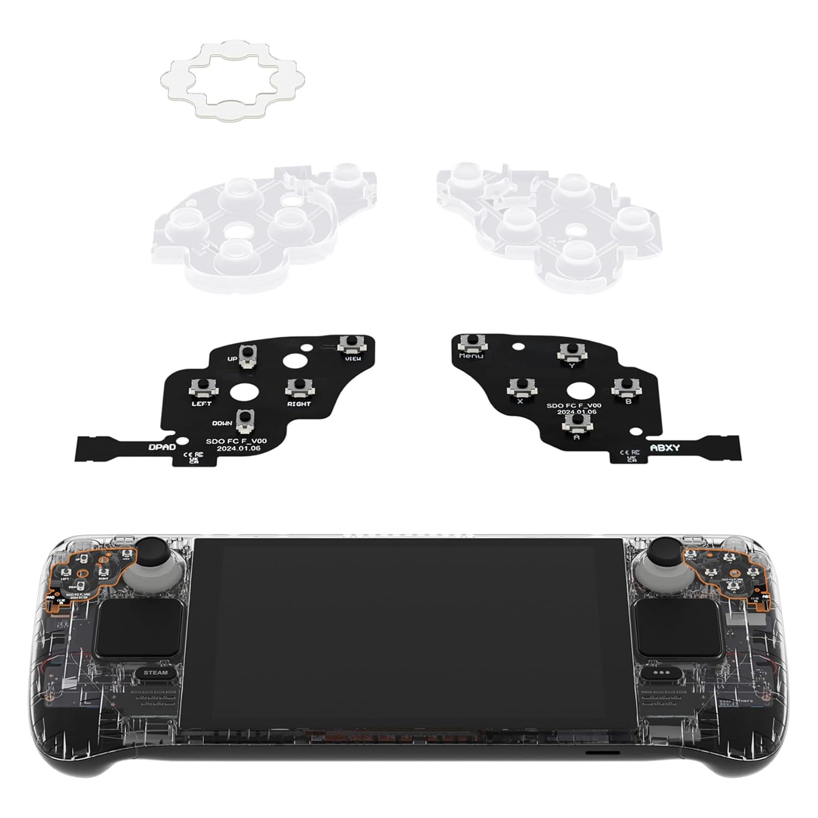 Face Clicky Set di ricambio per Dpad View a B X Y Key Face Button Clicky Accessori per giochi Console portatile Facile installazione