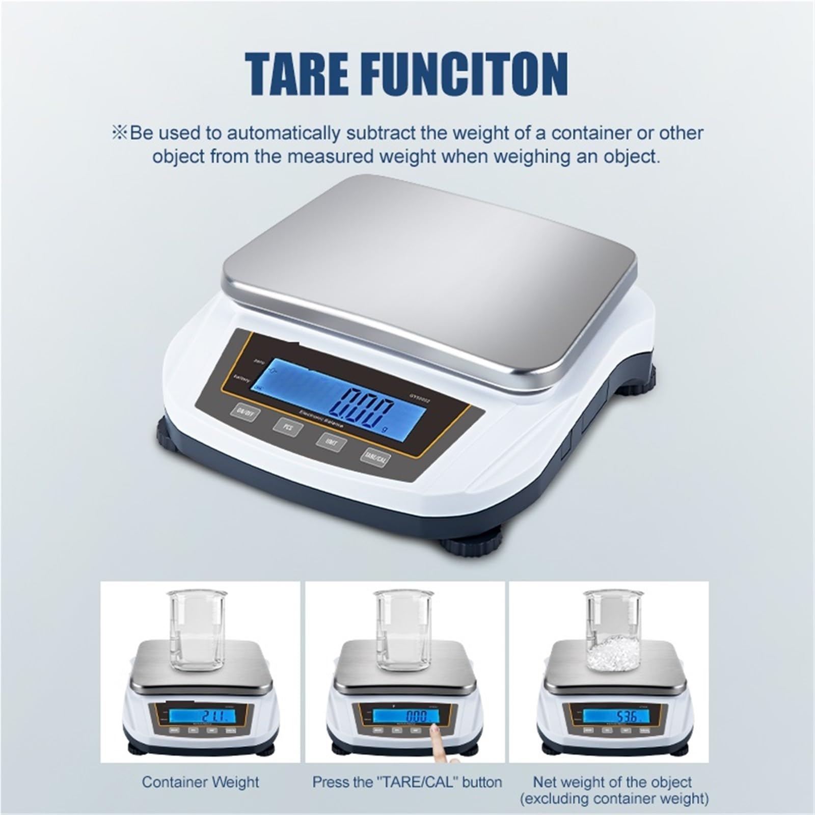 Básculas digitales de laboratorio, Báscula de precisión for joyería de 5 kg y 0,01 g, balanza analítica electrónica digital de laboratorio de 2 kg, báscula de cocina(5000g 0.01g)
