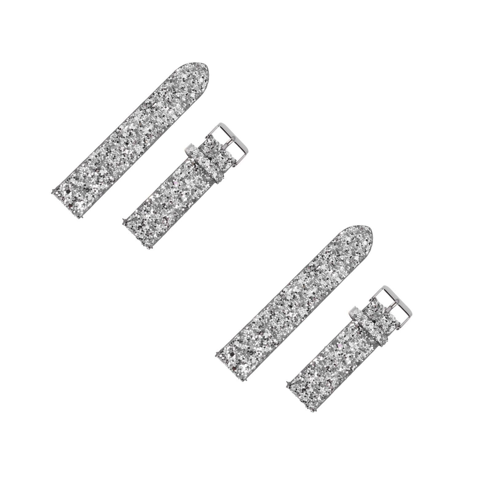 Artibetter 2 Stk Gurt armbänder für smartwatch silbernes armband Bequemes Armband Uhrenarmband 3 anschauen Fitnessuhr uhrenarmbänder Uhrenzubehör Ersatzarmband für Armbanduhren PU-Leder