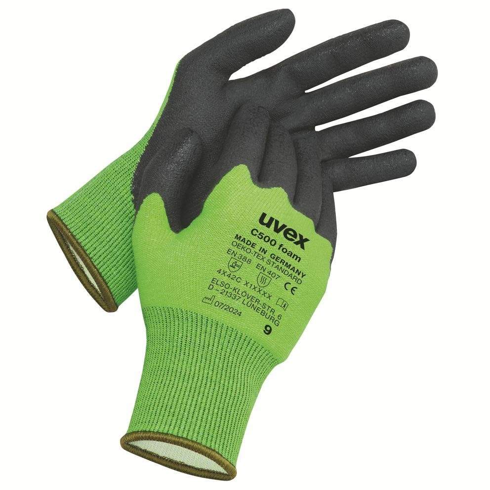 UVEX Gants C500 Mousse (VE = 10 paires)